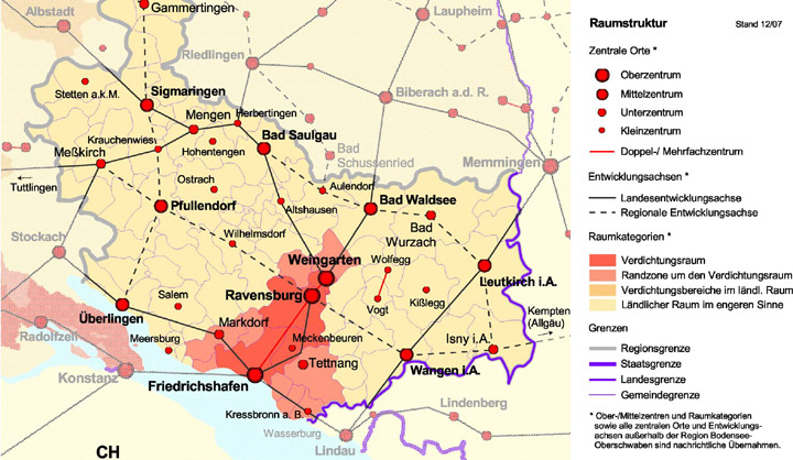Regionalplan-Fortschreibung: Regionale Siedlungsstruktur