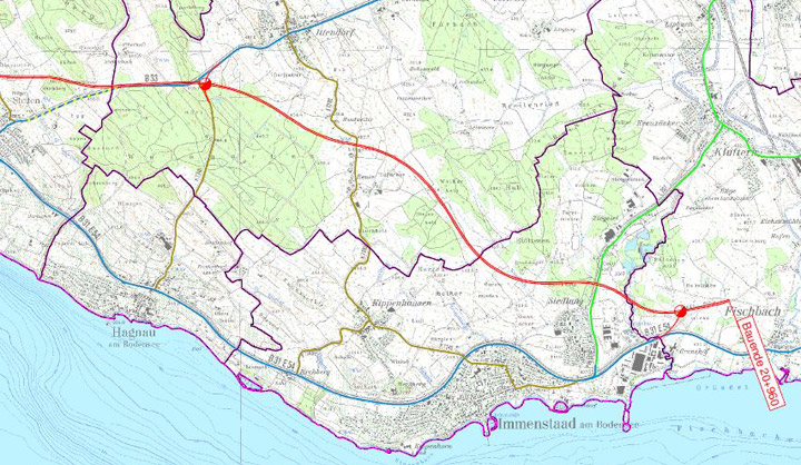 Planung der B 31 zwischen Meersburg/West und Immenstaad wieder aufgenommen