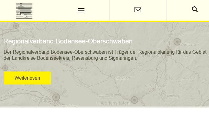 Homepage des Regionalverbandes in neuem Design